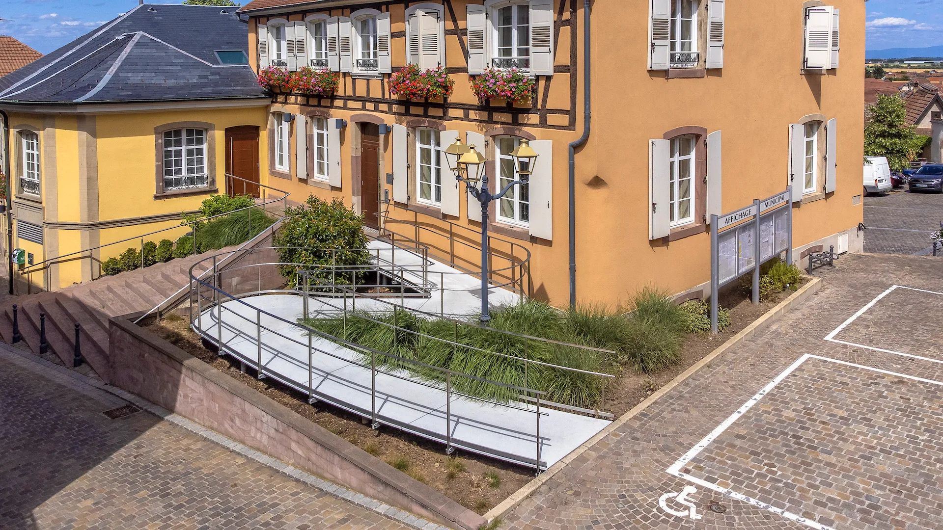 Passerelle - Mairie de Bischoffsheim