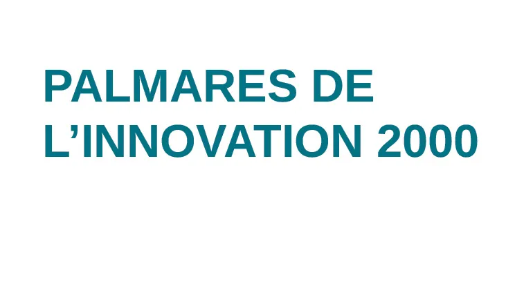 Palmarès de l'innovation 2000 | FEHR Group