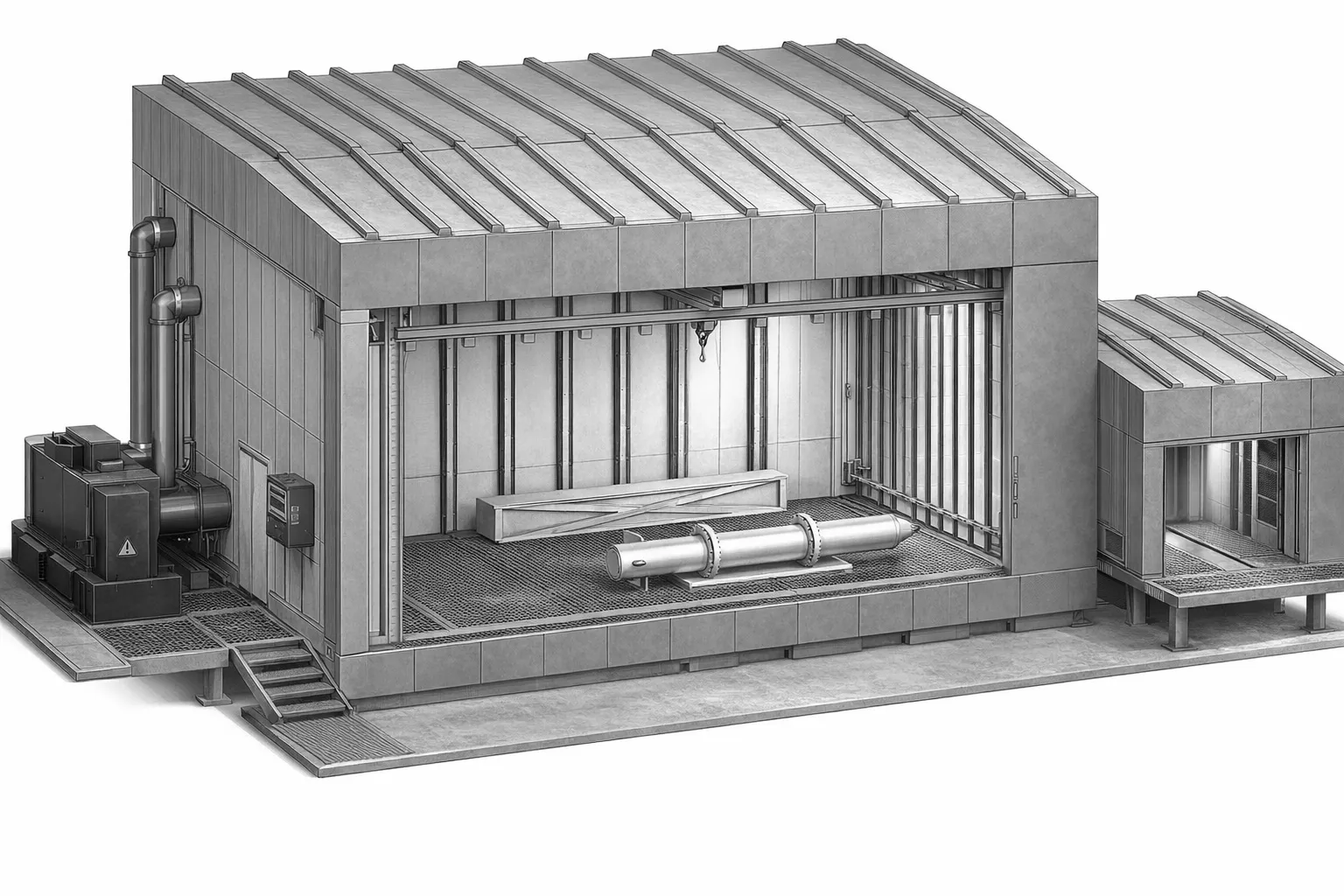 Pyrotechnische Gebäude und Werkstätten