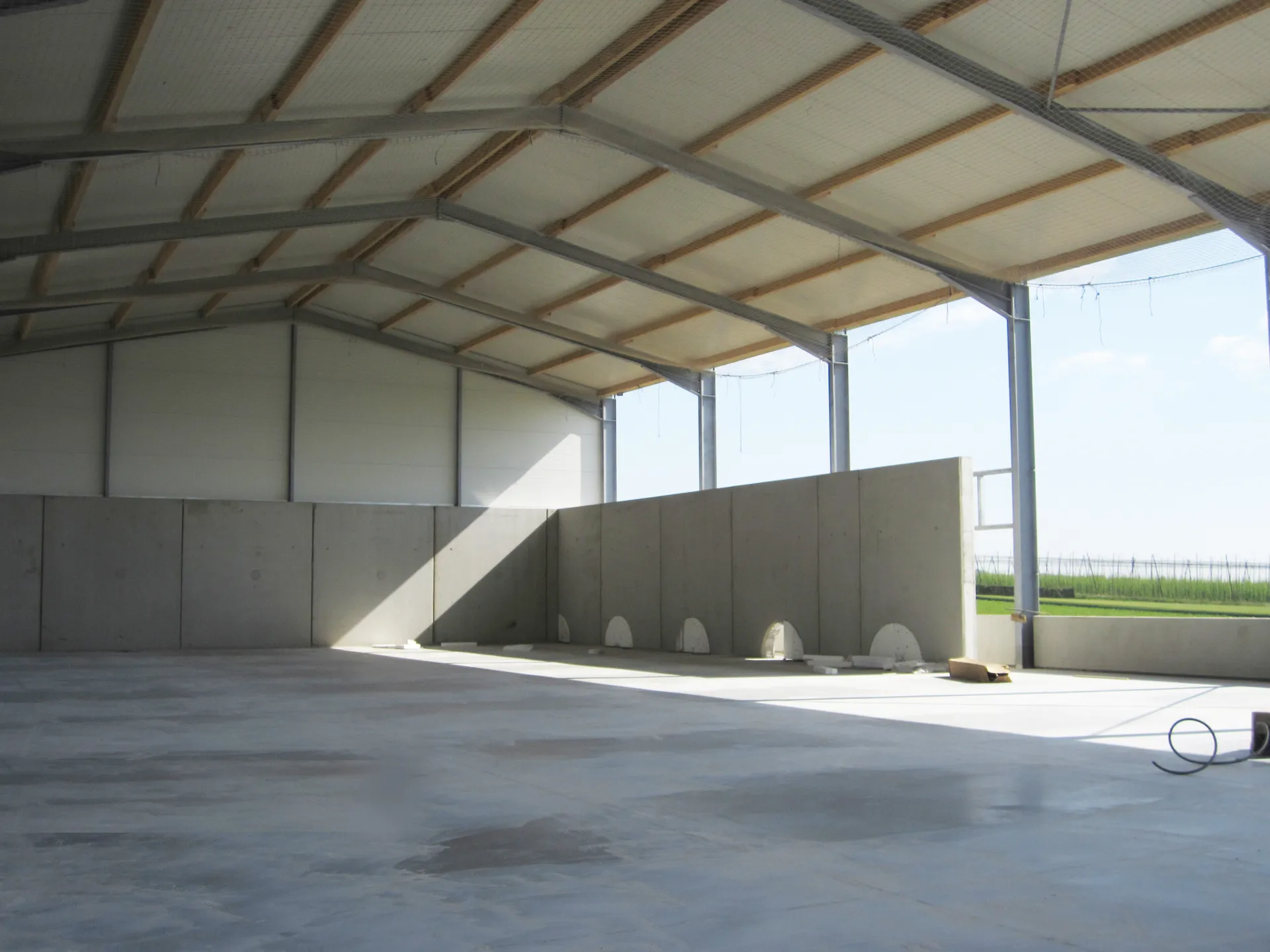 Hangar béton stockage