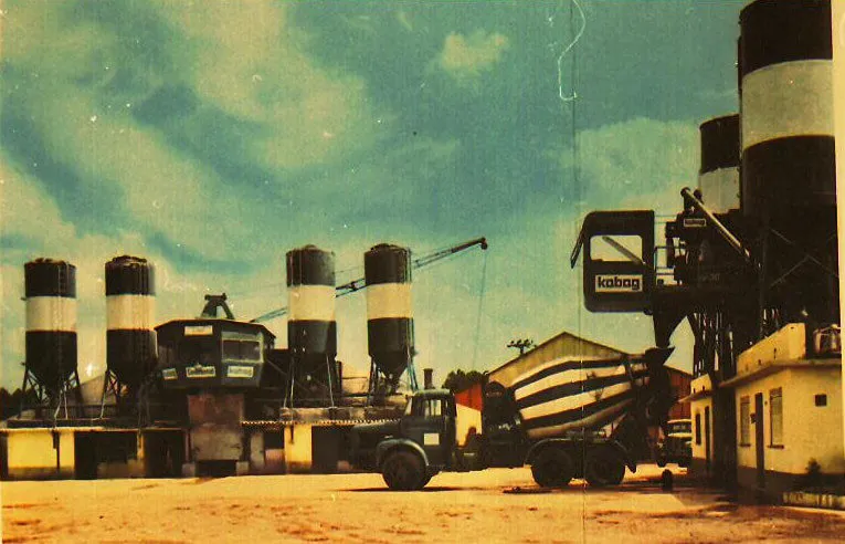 1st concrete mixing plant