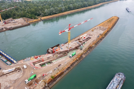 Passe à poissons à Rhinau